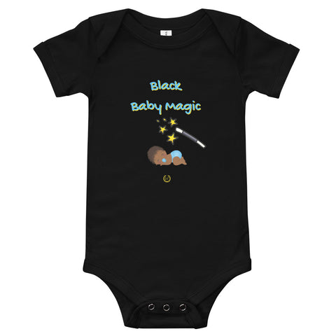 Black Baby Magic Baby Boy Onesie