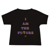 I AM THE FUTURE Blue & Orange Baby Tee