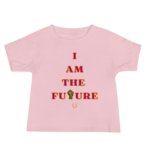 I AM THE FUTURE Pink & Orange Baby Tee