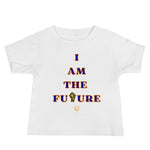 I AM THE FUTURE Blue & Orange Baby Tee