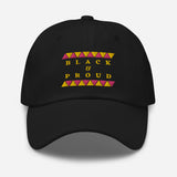 Black & Proud Pink & Yellow Dad Hat