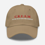 CREAM Red & White Dad Hat