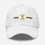 Stay Woke Maroon & Yellow Dad Hat