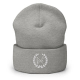 White Logo Beanie