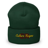 Culture Reigns Red & Gold Beanie