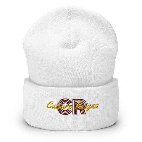Culture Reigns Red & Gold Beanie