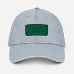 Juneteenth Green & Black Denim Dad Hat